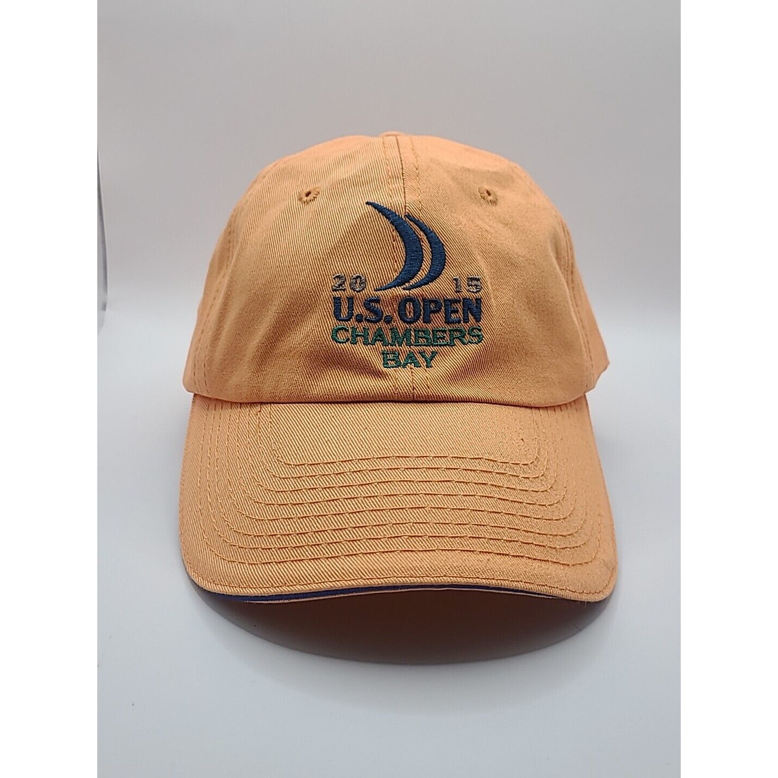 Us Open Chambers Bay 2015 Golf Orange Baseball Cap Hat Adjustable